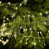 Tündérfény girland, ezüst kábel, hideg fehér, 300 cm, 300 LED