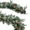 Winter Garland - műfenyő girland magyal és hópermet dekorral 270 cm