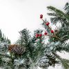 Winter Garland - műfenyő girland magyal és hópermet dekorral 270 cm