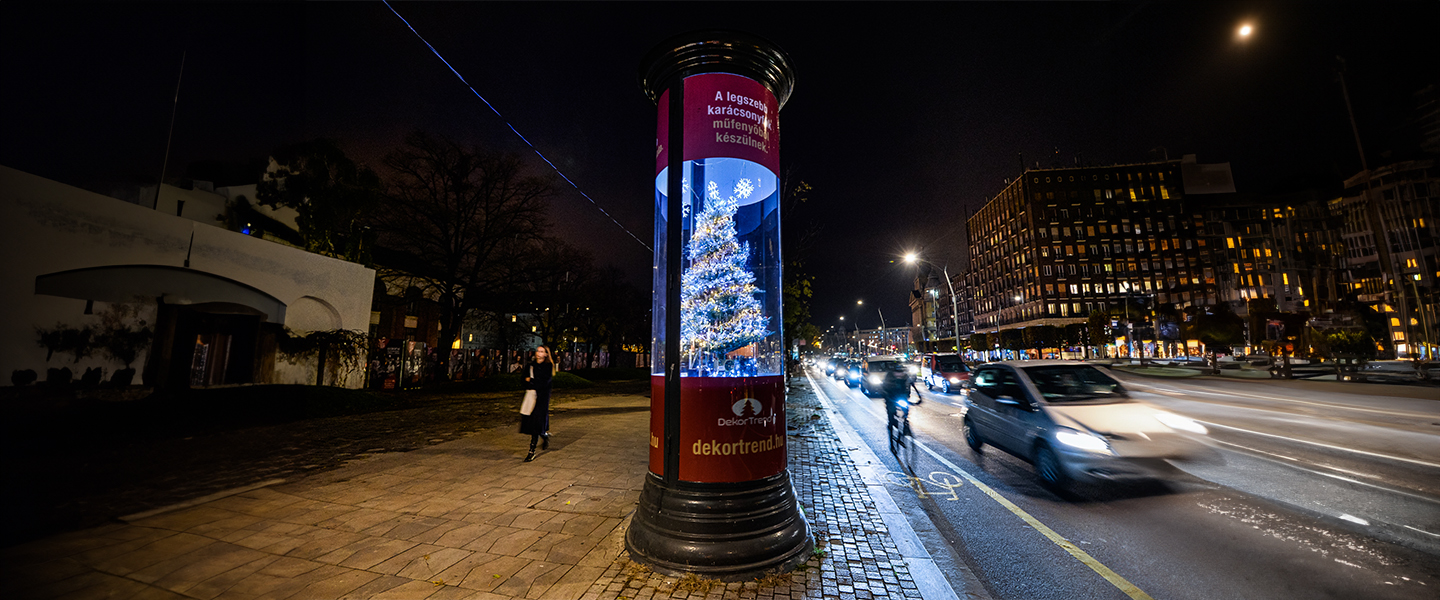 Dekortrend Tündérfény girland a Károly körúton (Budapest)